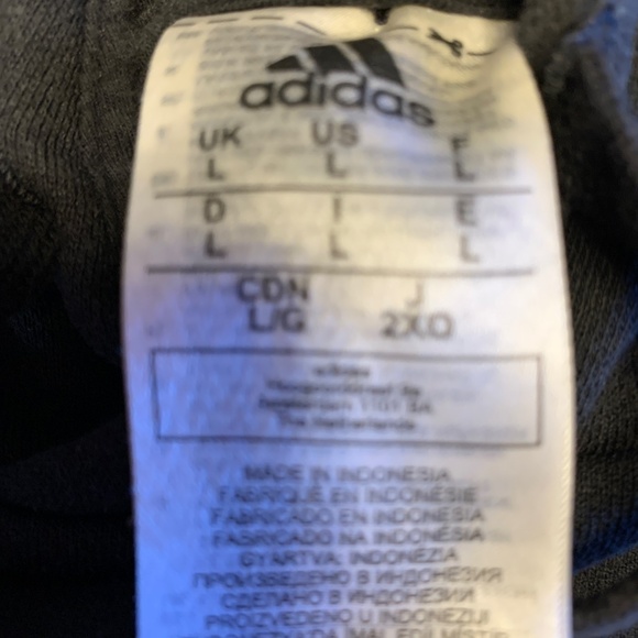 Adidas Hooded Sweatshirt Youth Large/Adult Small - Picture 5 of 5